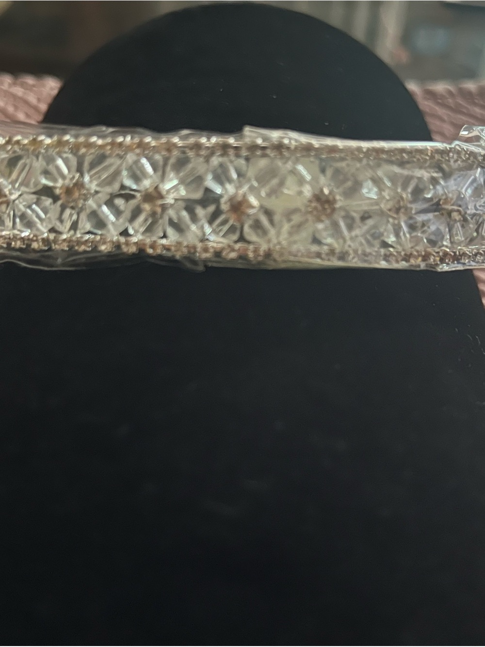 Crystal-Embellished Women's Headband - Clear/Silver